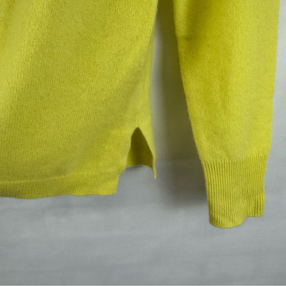 J.Crew 100% Cashmere Crewneck Sweater Yellow XS Good Cashmere Standard - Picture 8 of 13